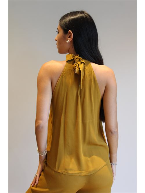 Top in viscosa con scollo americana DIECI MINUTI | 553841